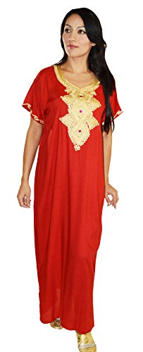 Moroccan Caftan Handmade Light Weight Cotton Embroidery SMALL to MEDIUM