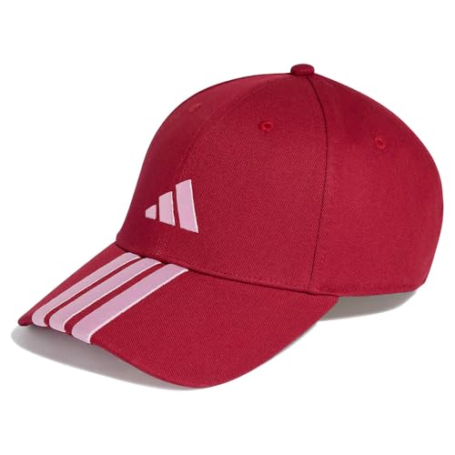 adidas Unisex Bball 3S Cap New Logo, Active Maroon/Clear Pink, XS-S