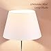 Lamp Shade IMISI Desk Lamp Table Lamp Shade Linen Fabric White Reading Lamp Shades 7.9 X 7.5 X 11.8 Inch Dining Standing White Lamp Shades for Men (one-Pack)