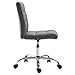 EdgeMod Aria Task Chair in Vegan Leather, Grey