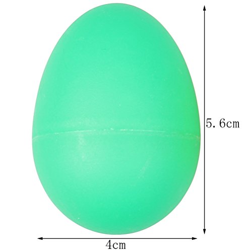 Color Scissor 12 Pieces Plastic Egg Shakers Set Percussion Musical Egg For Kids Children Toys, 4 Color Assorted