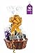 Purple Q Crafts Clear Basket Bags, 10 Pack, Clear Cellophane Wrap for Baskets & Gifts 18