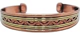 Women Ladies Men Magnetic Copper Bracelet Arthritis Healing Cuff Golf Bangle Mcb10