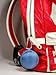 Case Star ® Light Blue Earphone handsfree headset HARD EVA Case - Clamshell/MESH Style with Zipper Enclosure, Inner Pocket, and Durable Exterior + Silver Climbing Carabiner+Case star cellphone bag