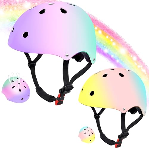 Kids Helmet for 2-3-5-8-14 Ages Girls and Boys, Ventilation and Impact Resistance Toddler Helmet for Multi-Sport Bicycle Scooter Inline Roller Skate and Skateboarding