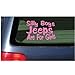 Silly Boys Jeeps Are For Girls Vinyl Decal Sticker Jeep Fun Pink