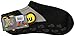 Nufoot Booties Men's Shoes, Foldable & Flexible Footwear, Fold and Go Travel Shoes, Yoga Socks, Indoor Shoes, Slippers, Black and Gray Stripe, X-Large
