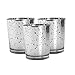 BD Crafts Silver Mercury Glass Votive Holder, Set of 12 primary