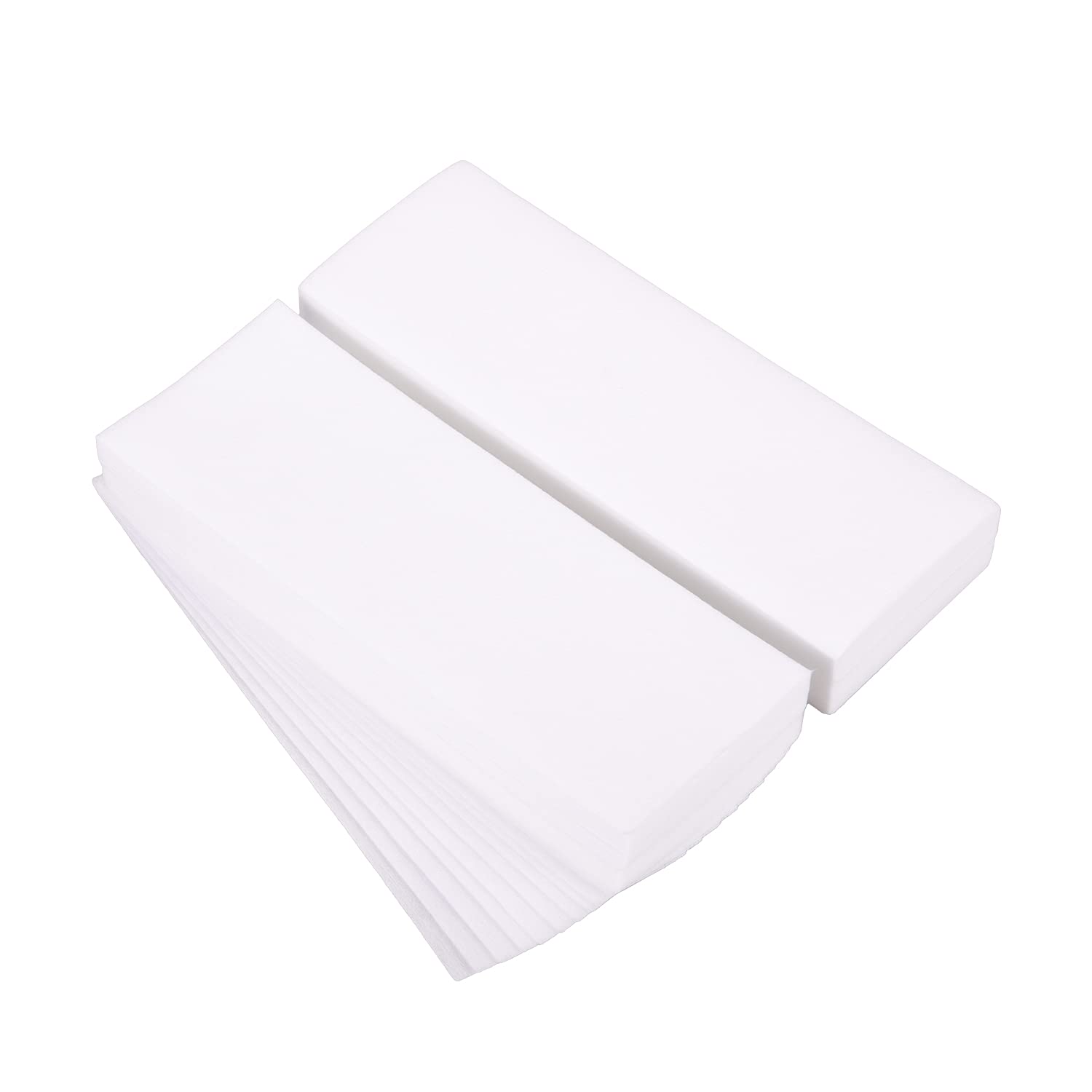 HOYOEY 100 Sheets Paper Wax Strips Non-Woven Wax Strip Hair Removal Wax Strips for Arms Legs Face Underarm Hair Eyebrow