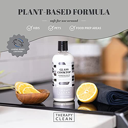 Therapy Glass Stove Top Cleaner Kit Natural Glass Cooktop Cleaner