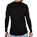 MERIWOOL Mens Base Layer - 100% Merino Wool Midweight Long Sleeve Thermal Shirt Black