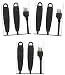 BindMaster 245 15 Feet Extension Cord/Wire, 3 Prong Grounded, 3 outlets, Heavy Duty, Black {Value!! - 3 Pack }