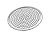 Browne Foodservice 575350 Thermalloy Aluminum Perforated Pizza Pan, 10-Inch