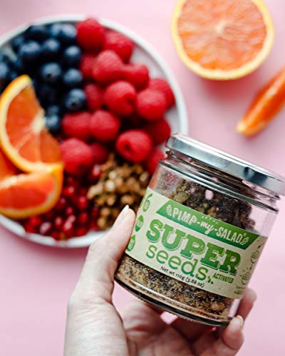 PIMP MY SALAD, Vegan Salad Toppers, and Flavor Boosters | Dairy-Free, Paleo, Gluten-Free Healthy Snacks and Toppings | Super Seeds | Pantry Jar | 3.88 oz - Thumbnail 5