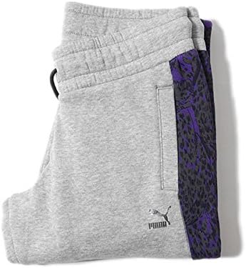 Amazon プーマ ライン入り スウェットパンツ Puma アニマル柄 ヒョウ柄 セットアップ ジャージ レディース 正規取扱品 M Grey 44 上下セット 通販
