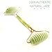 Alos Jade Roller Chi Himalayan Premium Anti Aging, Massaging and Face Slimming Massager - Smooth and Jagged Double Sided Roller