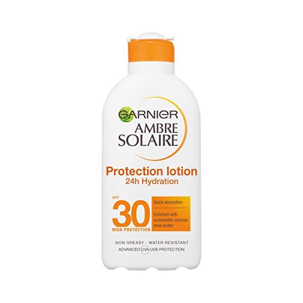 Garnier Ambre Solaire Hydra 24 Hour Protect Hydrating Protection Lotion SPF30, High Sun protection Factor 30, Water…