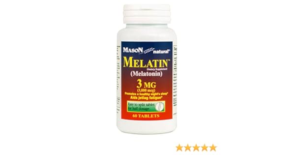 Mason Natural Melatonin 3 Mg, 60 Tablets