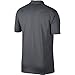 NIKE Men's Dry Victory Solid Polo Golf Shirt, Dark Grey/Black, Medium