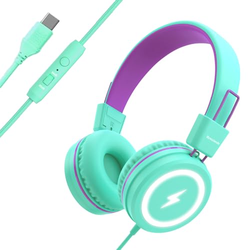 Bywulanda Kids Headphones LED Lights