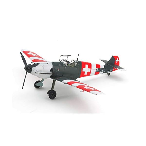 TAMIYA 25200 1:48 ME Bf109 E-3 Schweiz, originalgetreue Nachbildung, Modellbau, Plastik Bausatz, Basteln, Hobby, Kleben… – Bild 3