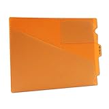 PDC Healthcare FC178OR Outguide, Center Tab, Letter Size, 2 Pockets, Vinyl, 12 7/8