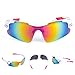 RIVBOS Rb0802 POLARIZED Sports Sunglasses with 5 Set Interchangeable Lens
