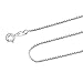 925 Sterling Silver 1.5 MM Box Chain Italian Necklace Sturdy Lightweight - Lobster Claw Clasp 16-36