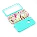 iPhone 5C Case, iPhone 5C Back Cover, MagicSky iPhone 5C Cases Plastic + TPU Paisley Flower Pattern Tuff Dual Layer Hybrid Armor Case for Apple iPhone 5C - 1 Pack - Retail Packaging - Cyan
