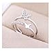 S&E Women's 925 Sterling Silver Opening Mouth Adjustable Rings Gifts Finger Ring Creative Rings (Butterfly)