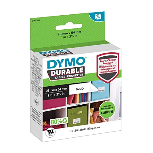 Sanford DYMO 2112283 Etiketten Rolle 54 x 25mm Polypropylen-Folie Weiss 160 St. Permanent Universal-Etikette