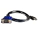 HDMI to VGA Cable, eBerry HDMI Male to VGA Male D-SUB 15 Pin M/M Connector Adapter Cable Cord Transmitter (NO SIGNAL CONVERSION FUNCTION), One-way Transmission from HDMI to VGA - 6ft/1.8m Black