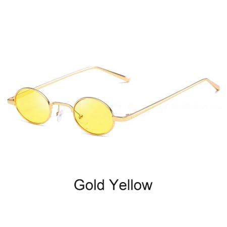 ZHOUYF Sonnenbrille Fahrerbrille Runde Brille Frauen Schmale Sonnenbrille Frau Luxus Marke Kleine Ovale Sonnenbrille Weiblich