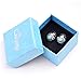 Ginasy Bohemia Spiral Drop Earrings Teardrop Simulated Turquoise Dangle Earrings Fashion Jewelry for Women Girls Valentines Day Gifts (Flower shape)