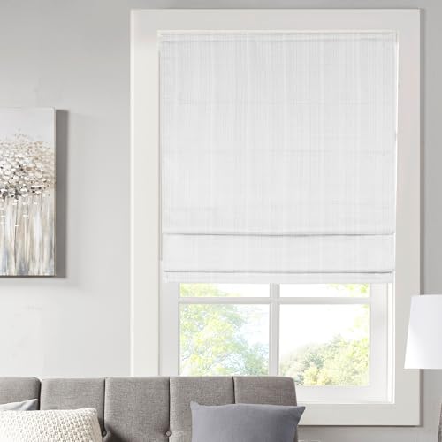 Madison Park Basketweave Room Darkening Cordless Roman Shade MP40-7224