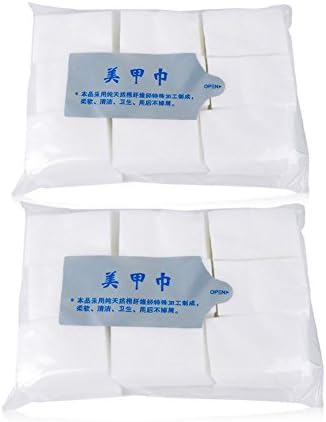 Jocestyle 1800pcs Nail Art Gel Polish Remover Cotton Pad Nail Wiper Cleaner Makeup Wipes