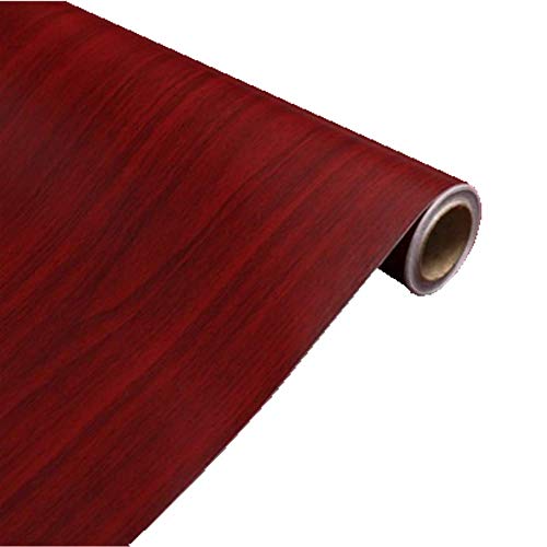 Red Maple Wood Grain Furniture Stickers PVC Self Adhesive Wallpaper Cabinets Gloss Film Vinyl Counter Top Decal 15.6''x79''