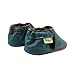 SAYOYO Baby Soft Sole Prewalkers Skid-Resistant Baby Toddler Shoes Cowhide Shoes (12-18 Months, Darkcyan)