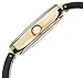 Anne Klein Women's AK/1314BKBK Premium Crystal Accented Gold-Tone Black Ceramic Bangle Watch