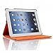 PT iPad case 10.2 inch for New iPad 8th Gen (2020) / 7th Generation (2019).360 Degree Rotating PU Leather Smart Stand Cover for Ipad 10.2 case, Orange