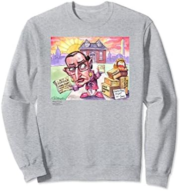 Unisex Matt Wuerker: Neil Gorsuch & Ruth Bader Ginsburg Sweatshirt Small Heather Grey