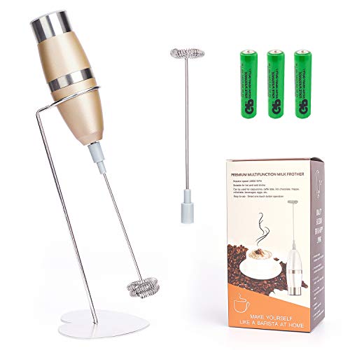 Cexxy Electric Milk Frother Handheld Battery Operated For Bulletproof Coffee Foam Maker Latte Cappuc Cexxy Electric Milk Frother Handheld Battery Operated For Bulletproof Coffee Foam Maker Latte Cappuc
