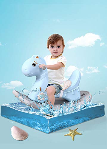 Clamaro 'Tiny' Kinder Schaukelpferd ab 1 Jahr (rosa) für Jungen und Mädchen aus wetterfestem und UV-bestädigem… – Bild 7