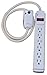 Fire Shield 6-Outlet Surge Protector Strip w/ Advanced Safety LCDI, 3-Foot Cord, White
