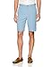 Haggar Men's Cool 18 Pro Straight Fit Stretch Solid Flat Front Short, Light Blue, 38