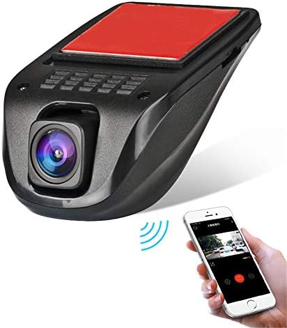 WiFi Car DVR Cam, Miya Hidden 1080P Car DVR Dashboard Camera Video Recorder Front 170 Degree Wide Angle with Night Vision/WiFi G-Sensor/WDR Loop Recording HDR Parking Monitor(Single Camera-Front)