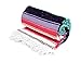 Open Road Goods Mint Mexican Yoga Blanket - Heavyweight Mexican Diamond Blanket - Extra Thick Serape with Stripes- Mint with Coral and Pastel Purple