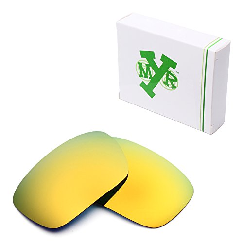 MRY POLARIZED Replacement Lenses for Oakley Badman Sunglasses - Rich Option Colors (Standard, 24K Gold)