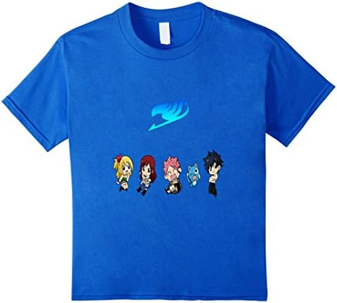 Kids Chibi Fairy Tail T Shirt 12 Royal Blue