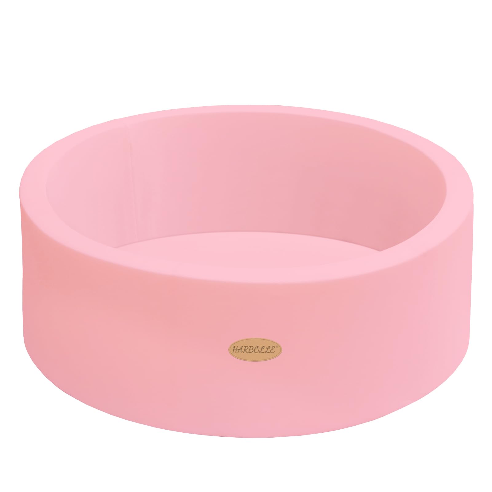 Photo 1 of HARBOLLE Baby Ball Pit 35.4" Soft Round Memory Foam Ball Pits NOT Included Balls Indoor Outdoor Playpen for Babies Toddlers Kids Great Gift for Girls Boys, Pink